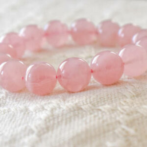 Bracelet en quartz rose