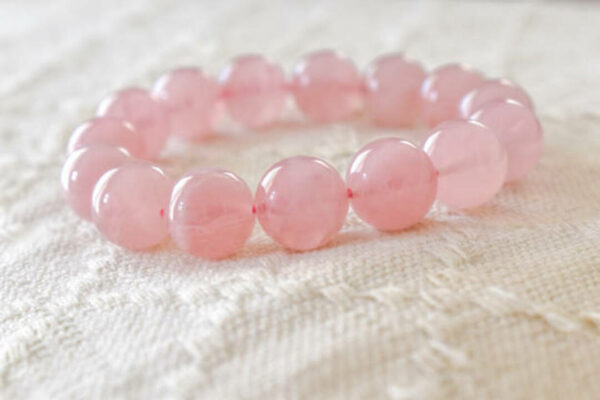 Bracelet en quartz rose